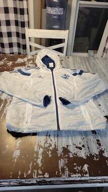 Adidas Vancouver Whitecaps FC Full-Zip Hooded Windbreaker Jacket Size Medium